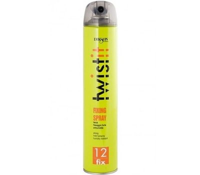 Лак для волос сильной фиксации. Степень Фиксации (4) Dikson Twist It Fixing Spray 12